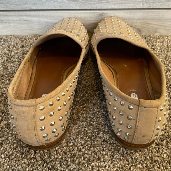 Anthropologie Matiko LANA Studded Flats Beige size 6 - Picture 7 of 7